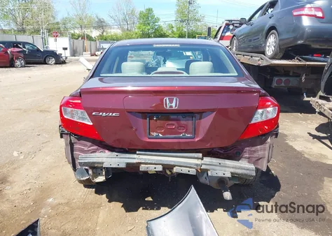 2012 Honda Civic Ex z USA, uszkodzony, nr VIN 19XFB2F82CE109326